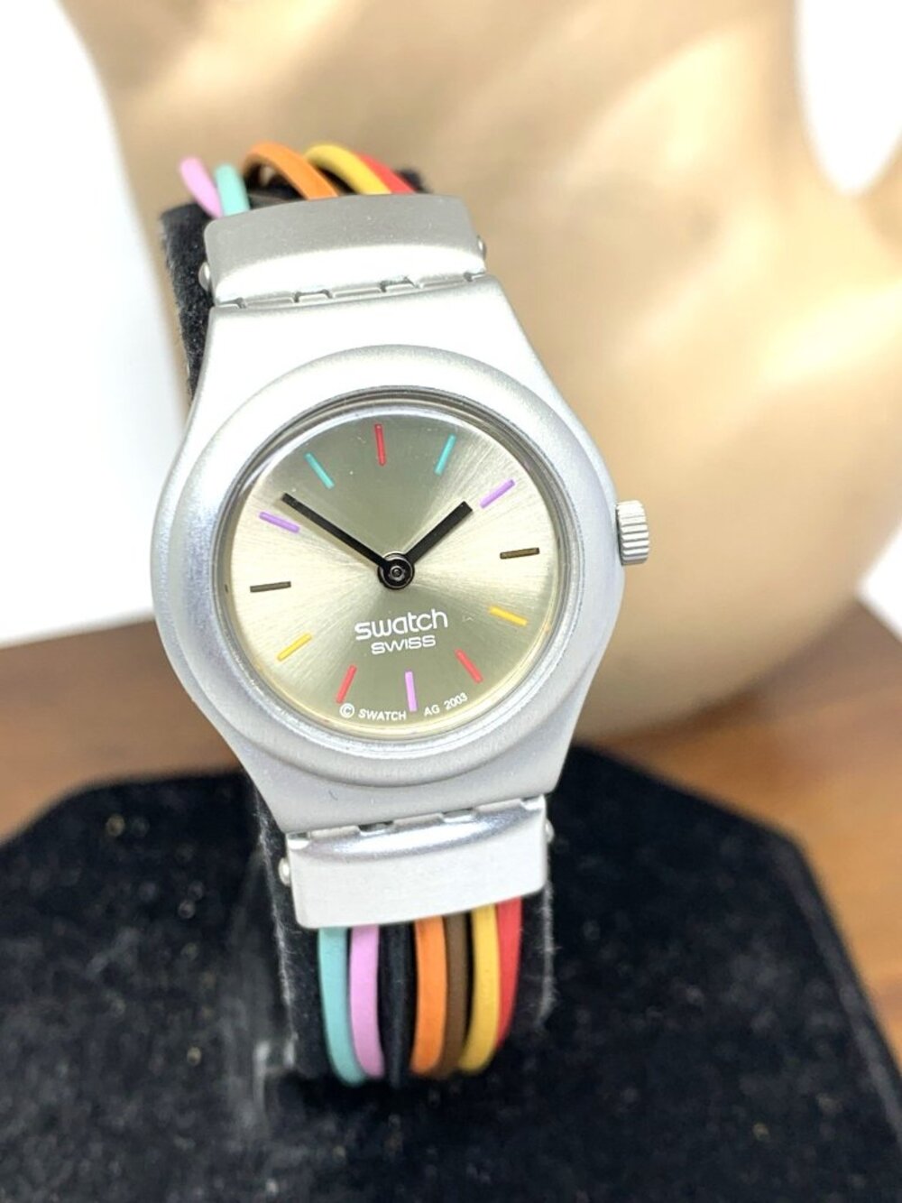 Swatch Women's Kids Watch YSS1006 Irony Swiss Quartz Filamento Multicolor 25mm - Picture 12 of 13